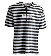 narrenwelt Kostüm Sträfling 2tlg. Anzug mit Mütze Unisex Fasching Karneval