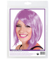 narrenwelt Perücke Lola Neon lila SE Party glatt  Frisur Kurzhaar Bob
