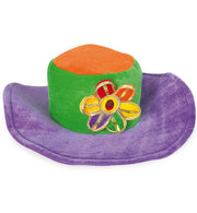 narrenwelt Flower Power Hippie - Hut Gr. 58 in 3 Farben Event Party Fasching