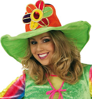 narrenwelt Flower Power Hippie - Hut Gr. 58 in 3 Farben Event Party Fasching