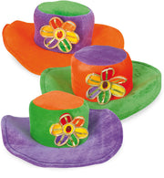 narrenwelt Flower Power Hippie - Hut Gr. 58 in 3 Farben Event Party Fasching