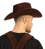 narrenwelt Westernhut braun Cowboyhut braun 58 cm Event Party Linedance Motto Party Event Accessoire Fasching Karneval