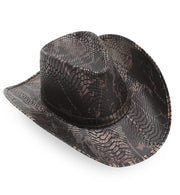 narrenwelt Cowboyhut in Schlangenoptik Event Party Linedance