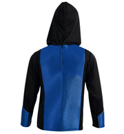 narrenwelt Kostüm Cyborg Warrior 2 tlg. mit Gürtel Ninja Anzug Hose + Oberteil + Gürtel + Haube Fasching Kinderkostüm Gr. 128 - 152