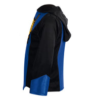 narrenwelt Kostüm Cyborg Warrior 2 tlg. mit Gürtel Ninja Anzug Hose + Oberteil + Gürtel + Haube Fasching Kinderkostüm Gr. 128 - 152