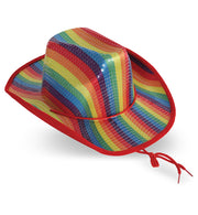 narrenwelt Hut Cowboy Regenbogen Cowboyhut Rainbow Linedance N26