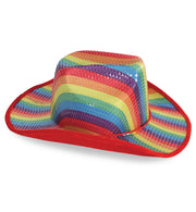 narrenwelt Hut Cowboy Regenbogen Cowboyhut Rainbow Linedance N26