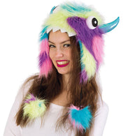 narrenwelt Plüschmütze bunt 60 cm Fantasy Cosplay Event Motto Party Accessoir