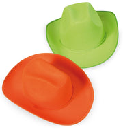 narrenwelt Cowboy Hut NEON orange oder grün Cowboy-Hut 58 cm