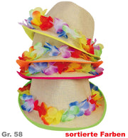 narrenwelt Hawaiiblütenhut Hut Hawaii Party Motto Event Festival sortierte Farben