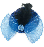 narrenwelt Fascinator Brillant mit Schmuckstein und Federn Mini Hut  verschieden Farben Event Party Accessoire