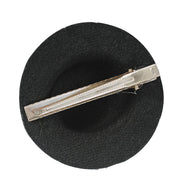 narrenwelt Fascinator Brillant mit Schmuckstein und Federn Mini Hut  verschieden Farben Event Party Accessoire