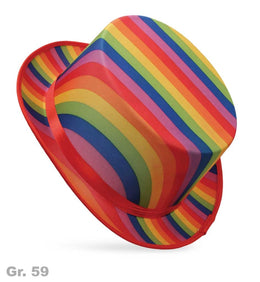 narrenwelt Zylinder Regenbogen Hut Rainbow  Hut Zirkus Event CSD Cosplay