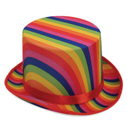 narrenwelt Zylinder Regenbogen Hut Rainbow 60cm  Hut Zirkus Event CSD Cosplay
