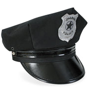 Polizei-Mütze, schwarz, Gr. 56 cm klein