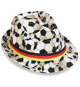 narrenwelt Fan Hut Fußball Deutschland Trilby mit Band Schwarz-Rot-Gold