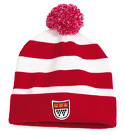 narrenwelt Strickmütze Köln Mütze rot/weiß mit Wappen Motto Party Event Accessoire Fasching Karneval