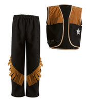 narrenwelt Kostüm Sheriff Cowboy 2tlg. Weste + Hose Gr. 104 - 140