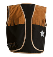 narrenwelt Kostüm Sheriff Cowboy 2tlg. Weste + Hose Gr. 104 - 140