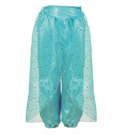 narrenwelt Kostüm Jasmin 1001 Nacht Tänzerin Orient Prinzessin Bauchtanz  2 tlg. Kleid Mädchen Gr. 104 - 140