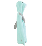 narrenwelt Kostüm Hai Sharky Lady Kleid mit Kapuze und Handwärmer Tierkostüm Tier Damen Gr. S - XL - Fasching Karneval Mottoparty