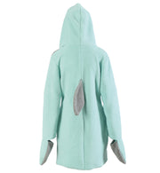 narrenwelt Kostüm Hai Sharky Lady Kleid mit Kapuze und Handwärmer Tierkostüm Tier Damen Gr. S - XL - Fasching Karneval Mottoparty