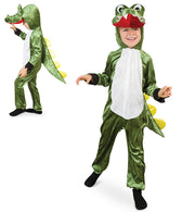 narrenwelt Krokodil Schnappi  - Overall KIDS Kroki mit Tier - Kapuze Größe 104 - 116