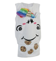 FRIES Pummel Einhorn KIDS LIZENZ 1-tlg. Oberteil mit Flip-Down-Tasche  Größe 104-128