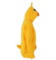 narrenwelt Kostüm Ente Ducky Oberteil KIDS Hoodie mit Kapuze Umhang Kinder Fasching