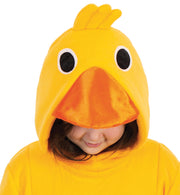 narrenwelt Kostüm Ente Ducky Oberteil KIDS Hoodie mit Kapuze Umhang Kinder Fasching