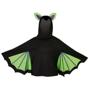 narrenwelt Kostüm Cape Fledermaus mit Kapuze Kinder Umhang Halloween  104-128
