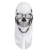 narrenwelt Skull Warrior Gruseliges  Halloween Kostüm Oberteil mit cooler, integrierter Totenkopf-Kapuze für Kinder