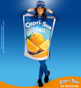 FRIES Capri Sun Kostüm Getränk Capri Sonne Orange Erwachsene Lebensmittel Kostüm Lizenz