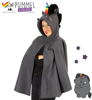 FRIES Grummeleinhorn für Muffel-Fans Cape Kapuze mit Regenbogen-Horn UNISEX Event Cosplay