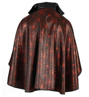 narrenwelt Vampir Cape Lilith Halloween Hexe Kostüm  Magierin Poncho Umhang Glanzeffekt Einheitsgröße