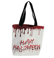 narrenwelt  Halloween-Tasche weiß mit Blut Beutel Henkeltasche Zombietasche