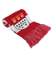 narrenwelt Schal Köln  rot/weiß mit Wappen Länge ca. 143 cm New Collection 25/26 Motto Party Event Accessoire Fasching Karneval