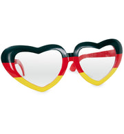 narrenwelt Fan Brille Riesenbrille Herzen 23 cm Deutschland Schwarz-Rot-Gold
