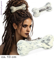 narrenwelt Haarspange Knochen Halloween Haarschmuck Bones ca 13 cm Accessoire