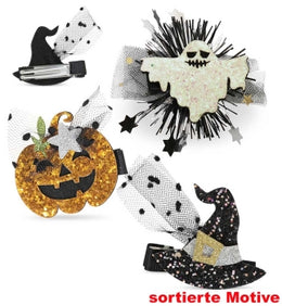 narrenwelt Haarclips Halloween Haarschmuck verschiedene Motive Accessoire