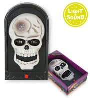 narrenwelt Türglocke Halloween Light & Sound Horror – Der gruselige Willkommensgruß für Ihre Gäste Horror Hexe Zombie Dracula Scherzartikel
