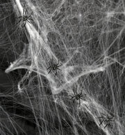 narrenwelt Spinnennetz groß Deko Spinnennetz mit 4 Spinnen schwarz Halloween Motto Party Event