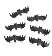 narrenwelt  6er Set Deko Fledermaus   ca 12x4,5 cm cm Halloween Karneval Party