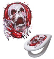 narrenwelt Horror Aufkleber Totenkopfmotiv Halloween für Halloween Karneval Party