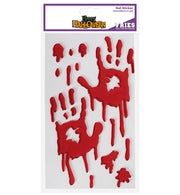 narrenwelt  Gel - Sticker Hände Blut-Print Halloween  Horror Fenster Deko Heim Dekoration