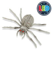 narrenwelt LED-Deko-Spinne – 25 cm mit Leuchtenden Roten Augen Party Event Mottoparty Deko