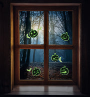 narrenwelt  Gel - Sticker Halloween nachtleuchtend GID Horror Fenster Deko Heim Dekoration