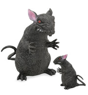 narrenwelt Halloween Deko Ratte (ca. 18 cm hoch) Party Event Mottoparty Horror Event