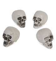 narrenwelt Halloween-Deko-Set: 4 Mini-SchädelParty Event Mottoparty Deko