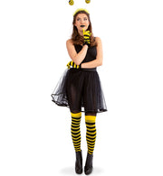 narrenwelt Overknees Biene gelb Bienen Käfer Tier Fasching Kostüm Accessoires